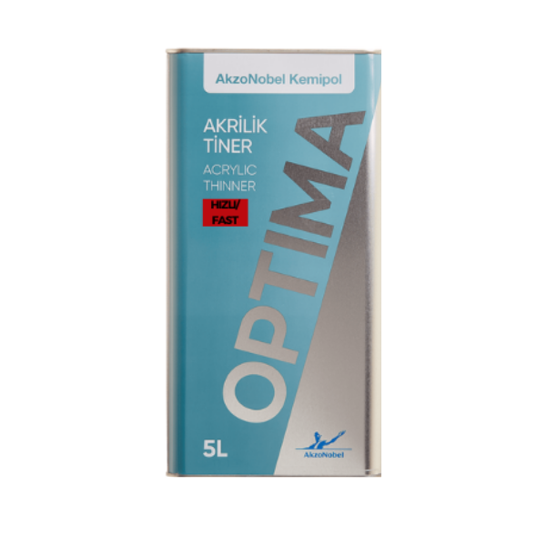 AkzoNobel AkzoNobel Optima Akrilik Tiner Yavaş GL 5 Litre Optima Tiner Yavaş GL 5 Litre