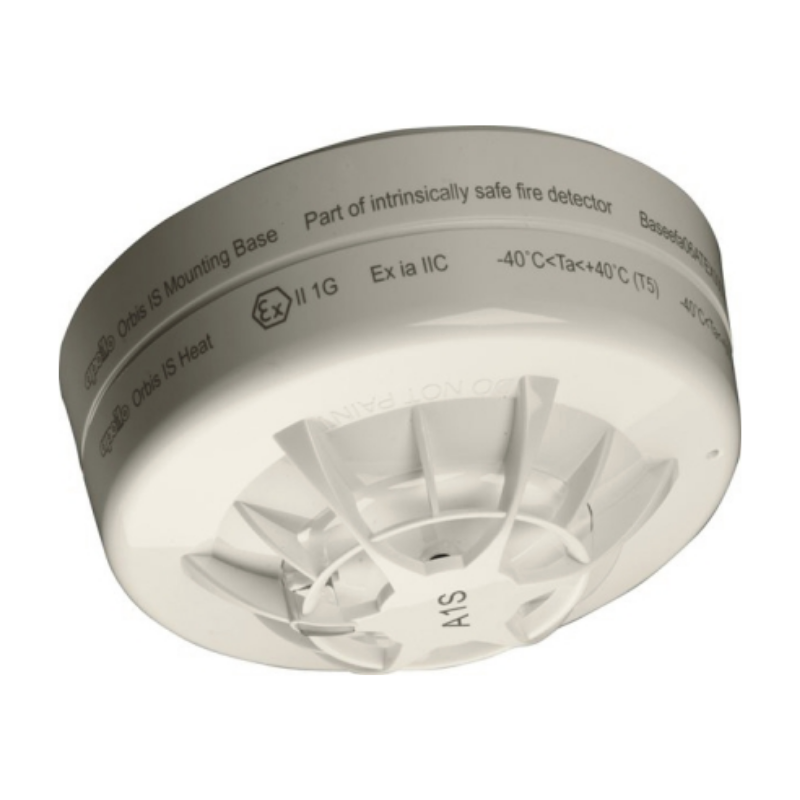 ApolloAPOLLO ORB-HT-51158-APO ORBIS Kendinden Emniyetli (IS) A1S Sınıfı Akıllı Konvansiyonel Sabit Sıcaklık Dedektörü, 50° C, flas LED'li Taban HariçORB-HT-51158-ΑΡΟ