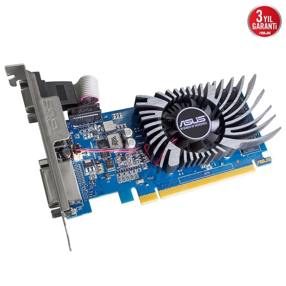 ASUSAsus Nvidia GeForce GT730 2GB 64Bit GDDR5 (Analog+HDMI+DVI) Ekran Kartı GT730-SL-2GD5-BRK4711081715689