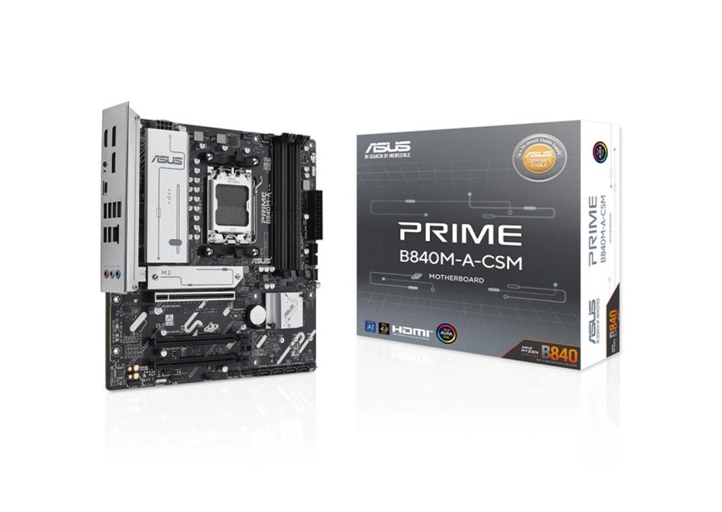 ASUSAsus Prime B840M-A-CSM Amd B840 Am5 Ddr5 7600 2Xdp Hdmı 3X M2 Usb3.2 Rgb Matx Anakart4711387797204