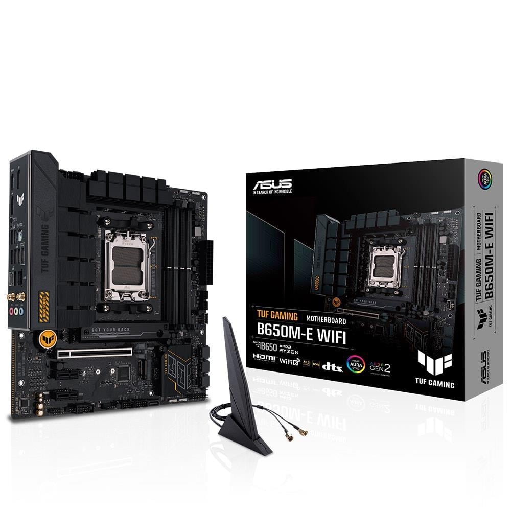 ASUSASUS Tuf Gaming B650M-E WiFi 6400MHz (OC) DDR5 Soket AM5 M.2 HDMI Mini DP mATX Anakart4711387222041