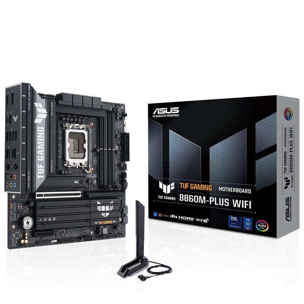 ASUSAsus TUF Gaming B860M-PLUS WIFI 8800MHz OC DDR5 Soket 1851 M.2 USB4 HDMI DP mATX Anakart4711387783092