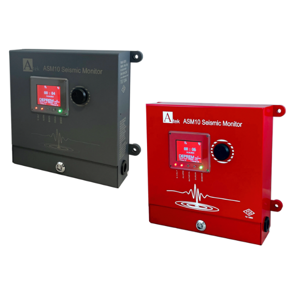 AtekAtek ASM10 Sismik Deprem Sensörü, Rasathane Onaylı, Deprem Kaydı,TSE Belgeli ASM10