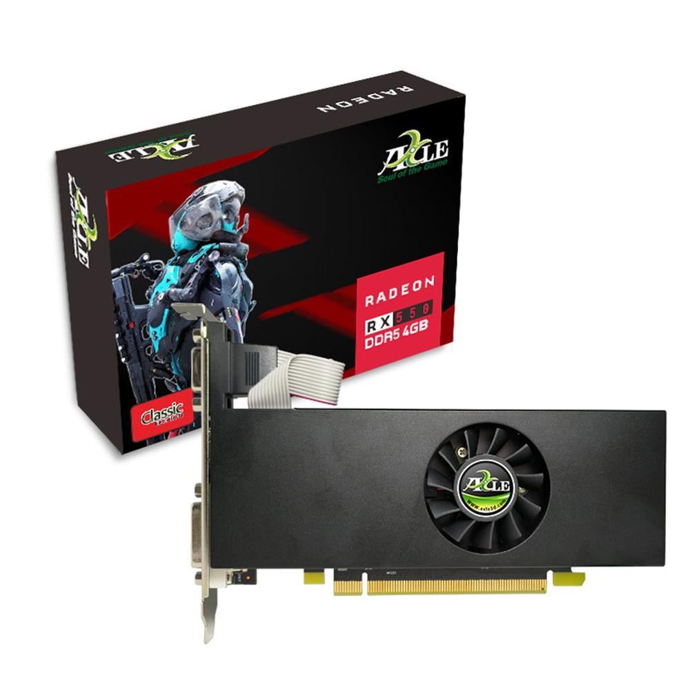 AXLEAXLE RX550 PCI-E 4G DDR5 128bit CRT-DVI-HDMI LP Ekran Kartı4897122020100