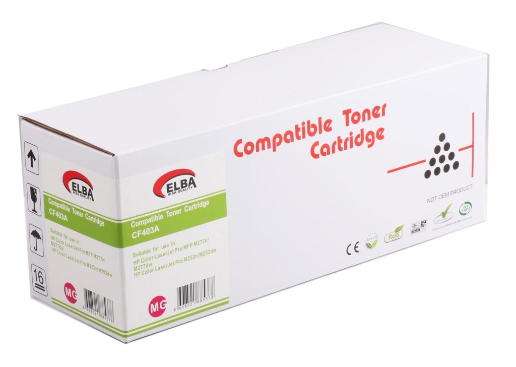 ELBABasic Hp CF403A Kırmızı Muadil Toner 201A M227-M2528698521897630