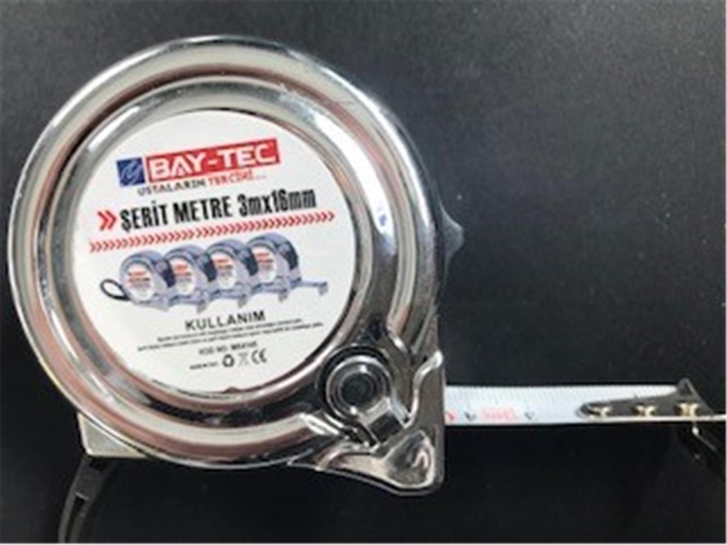 BAY-TECBay-Tec Mk4145 3Mt 16MM Krom Şerit Metre8681128533933