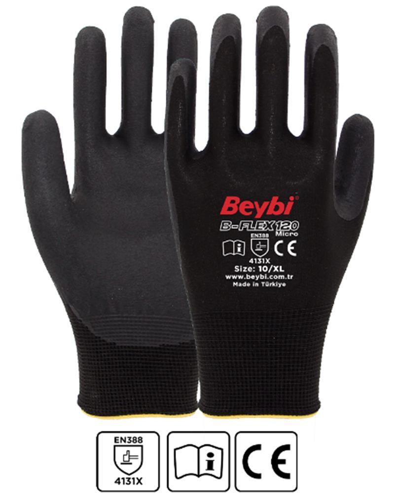 BEYBİBeybi B-FLEX120 9Beden 12li Micro Köpük Nitril Eldiven (4131X)8681780042743