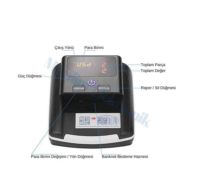 Bill CounterBill Counter AL-130 F5 ŞüpheliPara Kontrol Makinesi 5 Ülke ParasıAL-130 F5