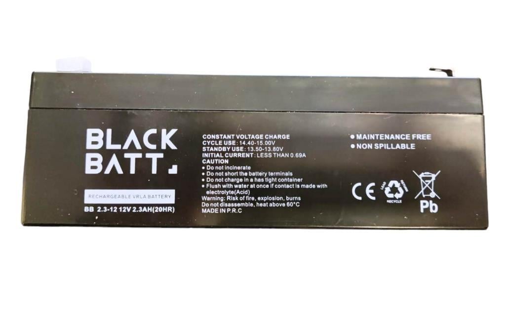 SismikBlack Batt 12V-2.3AH AGM Tam Bakımsız Tip Kuru Akü5837558375583
