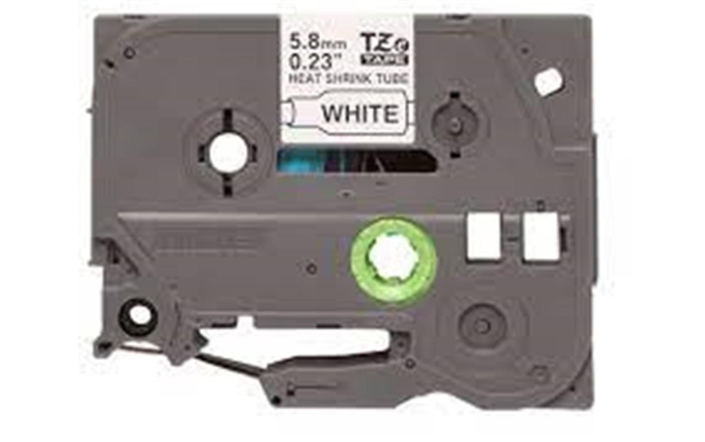 BrotherBrother P-Touch HSE-231 12 mm Beyaz Üzerıne Sıyah  Isı ile Daralan Laminasyonlu Etiket4977766719216