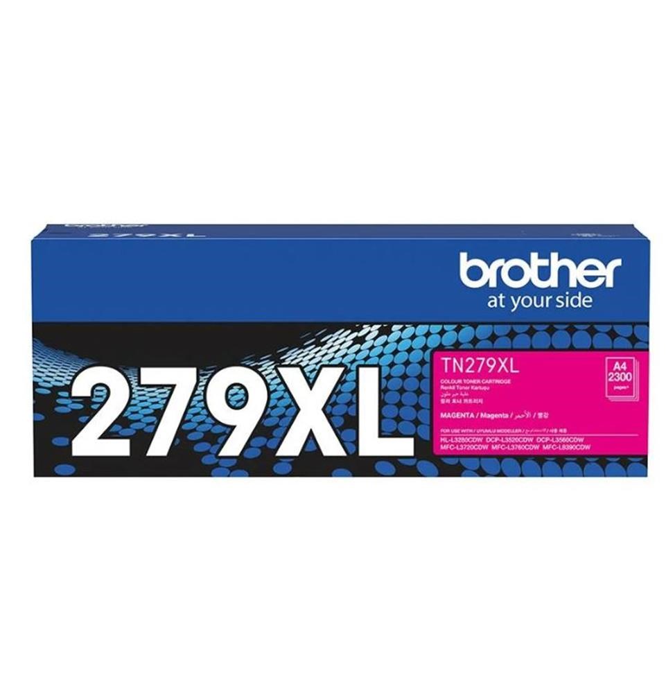 BrotherBrother TN-279XLM Magenta Kırmızı Toner HL-L3280CDW  DCP-L3520-3560 MFC-L3720-3760-8390 2.300 Sayfa4977766828338