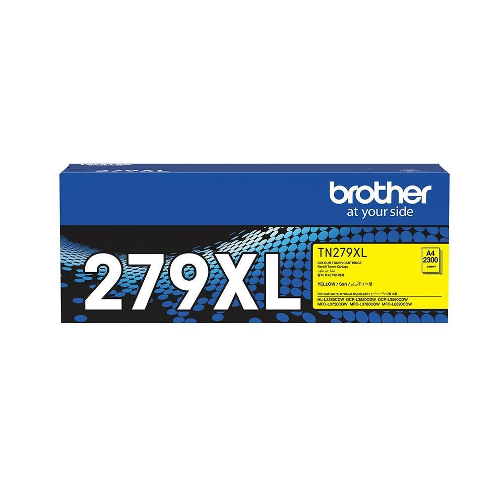 BrotherBrother TN-279XLY Yellow Sarı Toner HL-L3280CDW  DCP-L3520-3560 MFC-L3720-3760-8390 2.300 Sayfa4977766828345