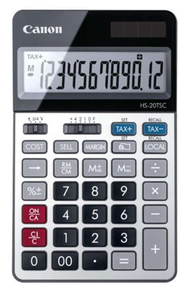 CANONCanon HS-20 TSC 12 Hane Metal Kasa Masa Üstü Hesap Makinesi4549292104646