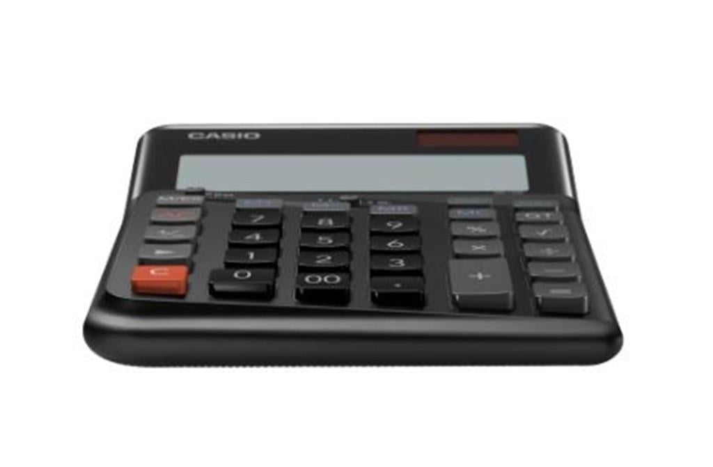 CASIOCasio DE-12E-BK Siyah 12 Hane Masa Üstü Ergonomik Tuşlu Hesap Makinesi4549526614675
