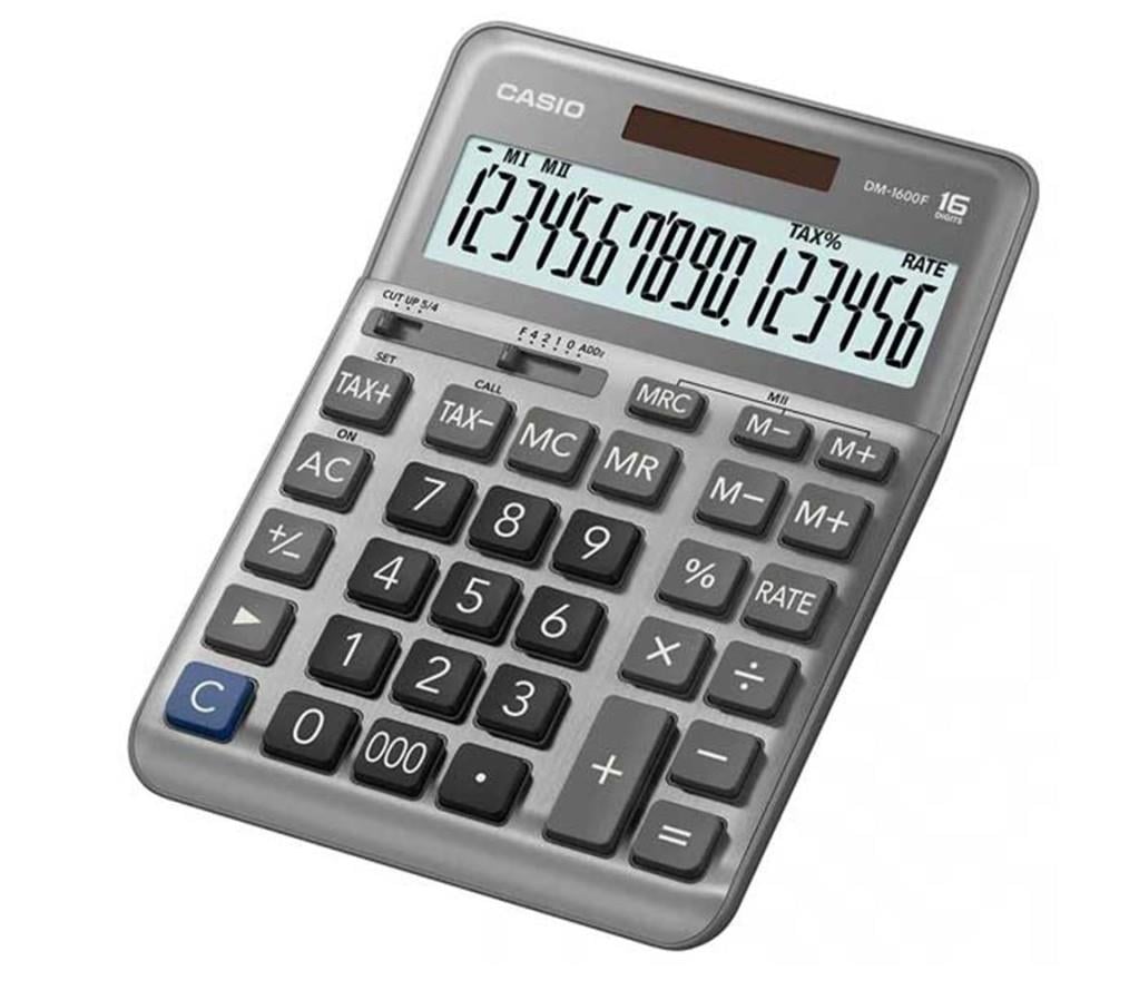 CASIOCasio DM-1600F 16 Hane Masa Üstü Hesap Makinesi4549526701405