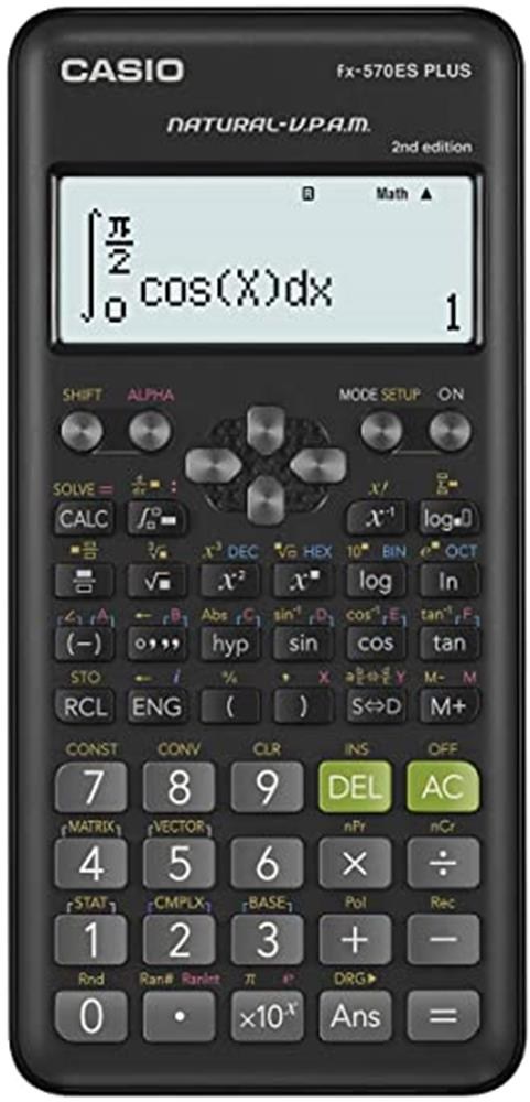 CasioCasio FX-570ES PLUS 2. Versiyon Bilimsel Fonksiyonlu Hesap Makinesi4549526608759