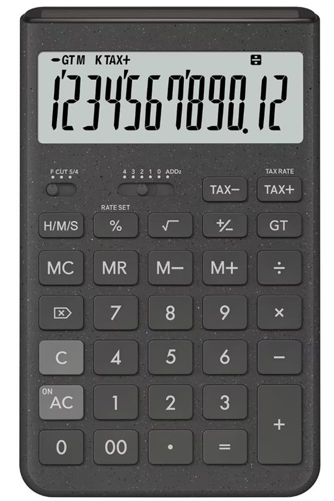 CasioCasio JT-200T-GY 12 Hane Gri Masa Üstü Hesap Makinesi4549526619397