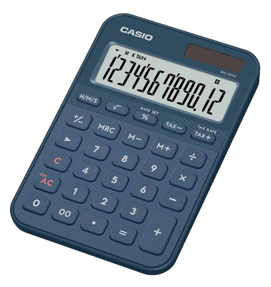 CasioCasio MS-20YC-NY 12 Hane Lacivert Masa Üstü Hesap Makinesi4549526621192