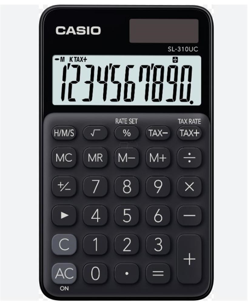 CasioCasio SL-310UC-BK Cep Tipi 10 Hane Siyah Hesap Makinesi4549526603822