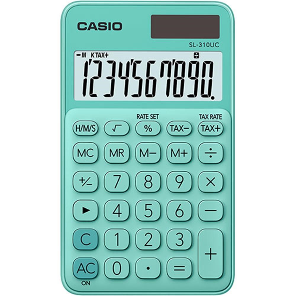 CasioCasio SL-310UC-GN Cep Tipi 10 Hane Yeşil Hesap Makinesi4549526603785