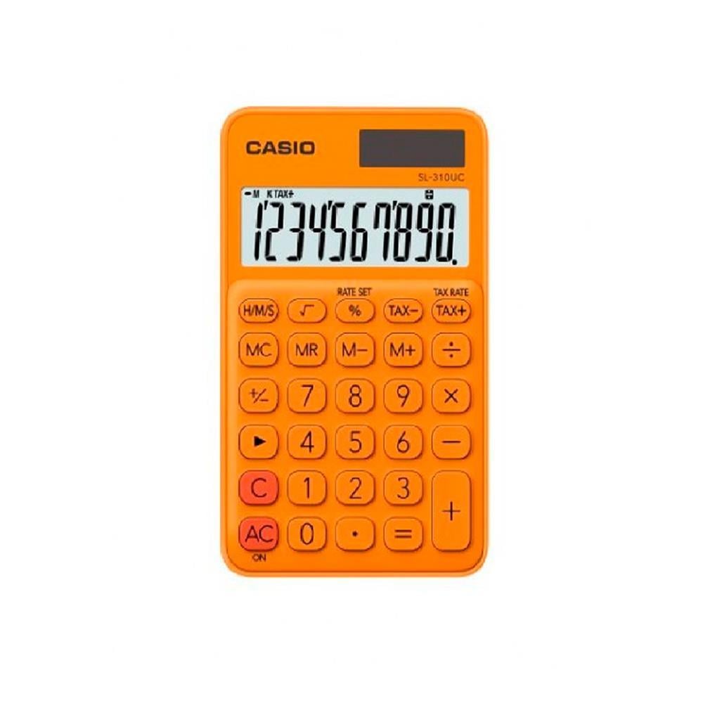 CASIOCasio SL-310UC-RG Cep Tipi 10 Hane Turuncu Hesap Makinesi4549526603792