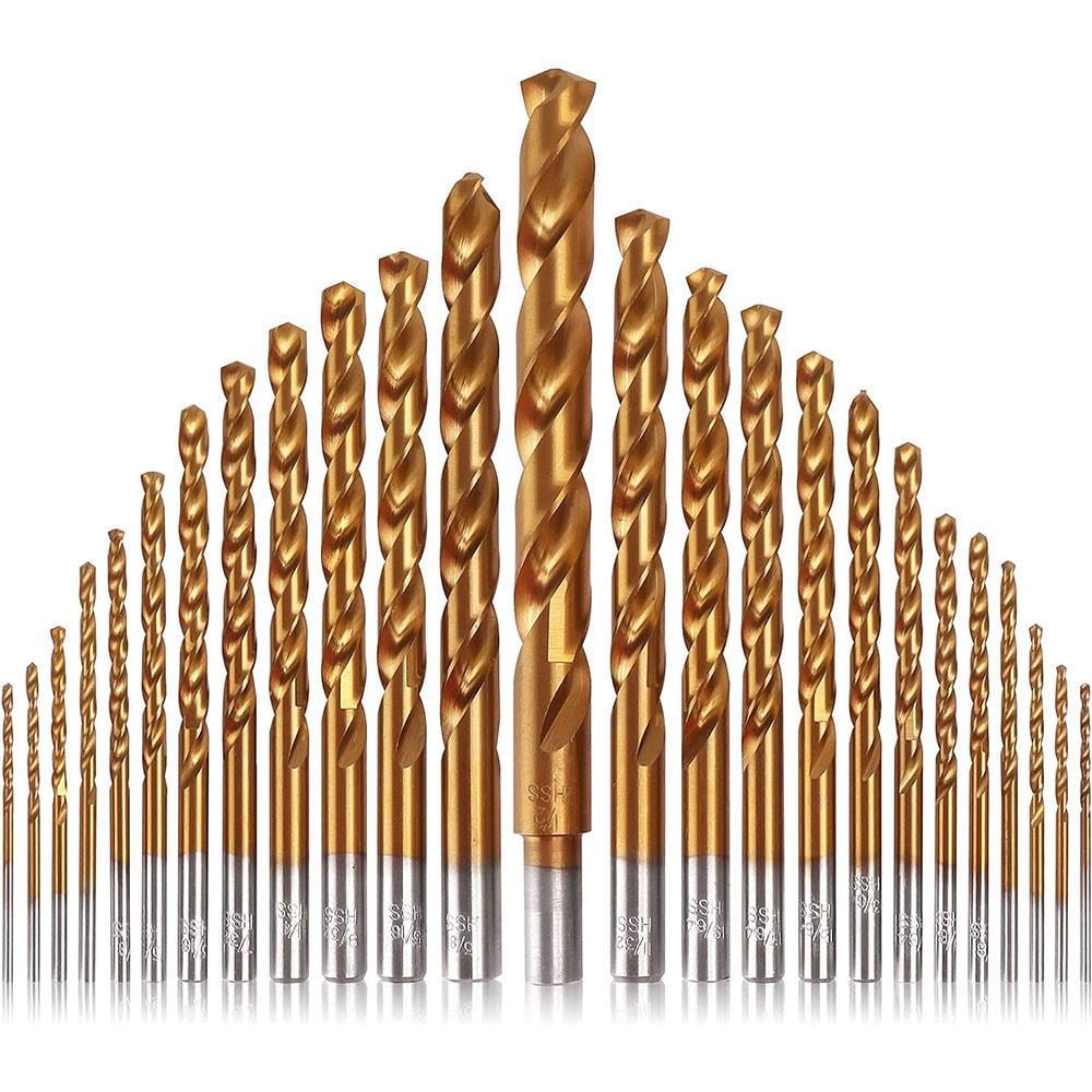 CATCAT DA02901 16 Parça Profesyonel Titanyum Kaplama HSS Metal Delici Matkap UcuDA02901