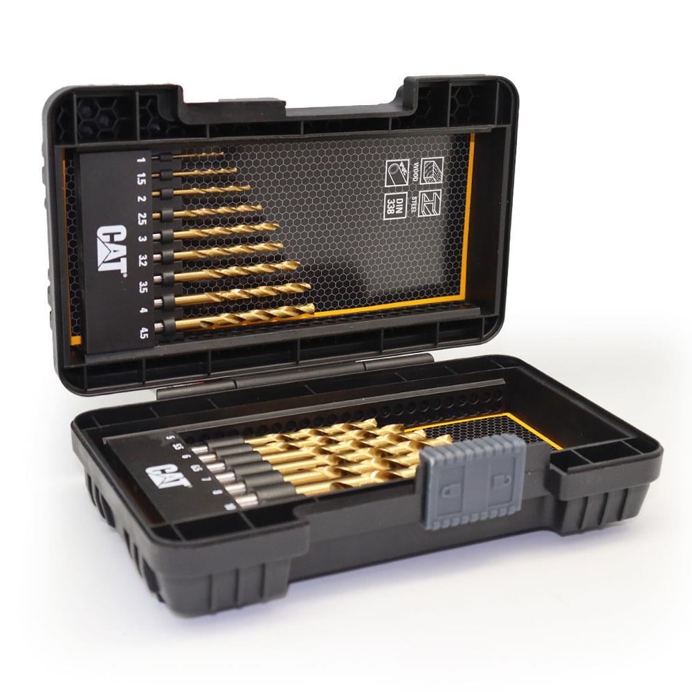 CATCAT DA02901 16 Parça Profesyonel Titanyum Kaplama HSS Metal Delici Matkap UcuDA02901