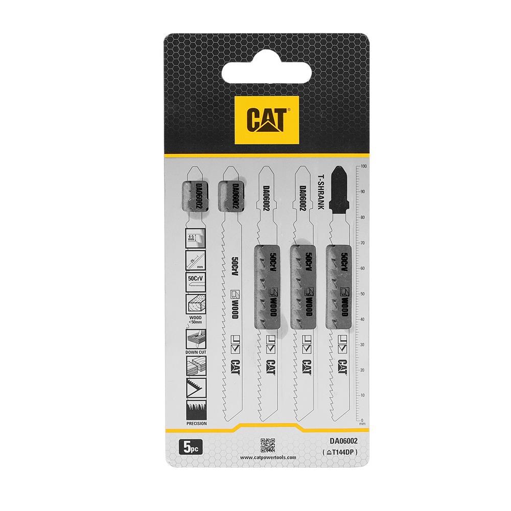 CATCAT DA06002 5 Parça Profesyonel Ahşap Hızlı/Kaba Kesim Dekupaj Testere Bıçağı, UcuDA06002