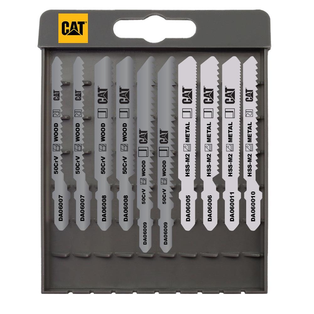 CATCAT DA06901 10 Parça Profesyonel Metal/Ahşap Hassas/Kaba Kesim Dekupaj Testere UcuDA06901