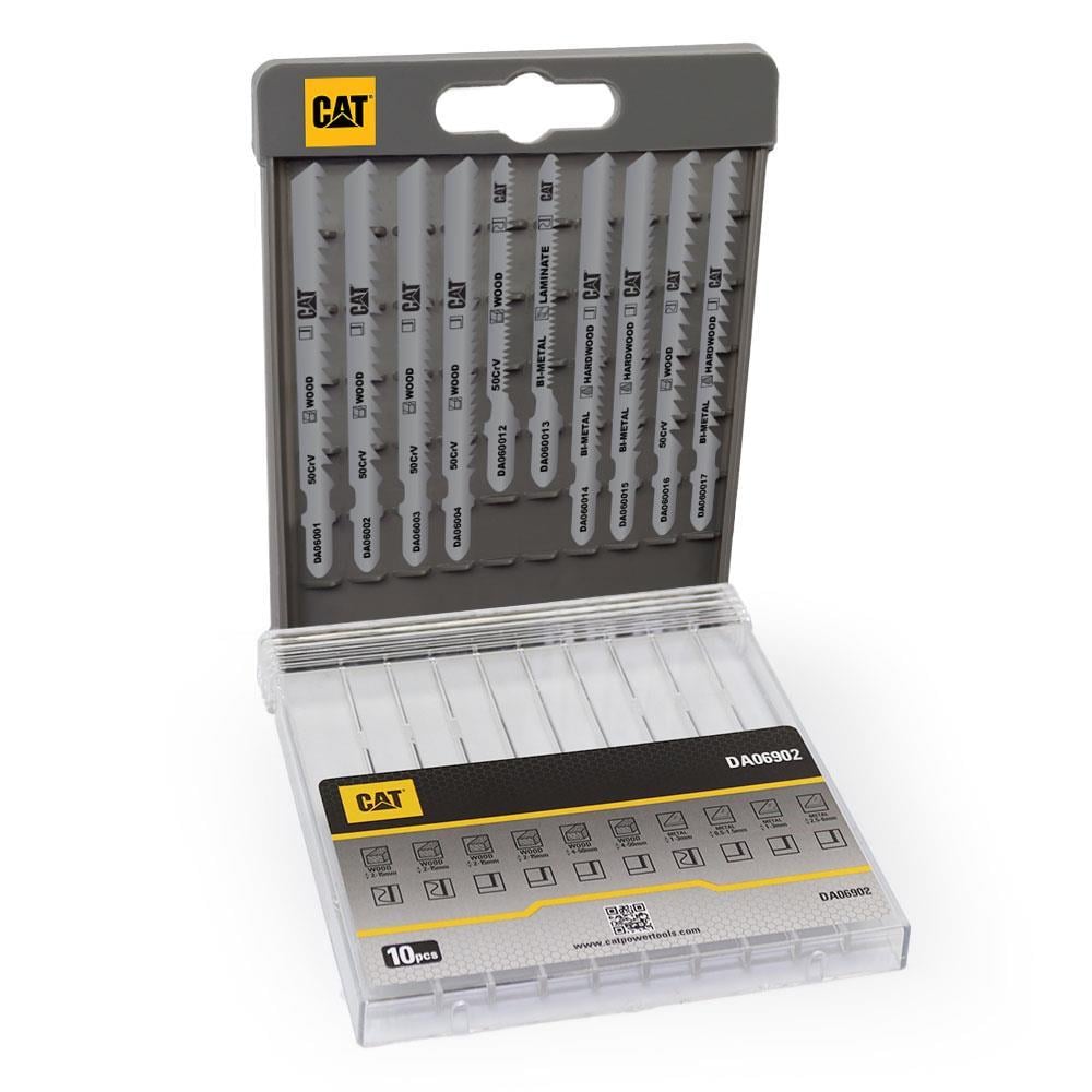 CATCAT DA06902 10 Parça Profesyonel Ahşap Hassas/Kaba/Düz/Kavisli Kesim Dekupaj Testere UcuDA06902