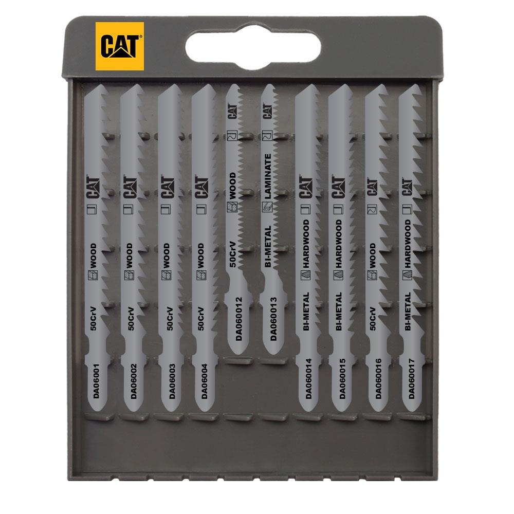 CATCAT DA06902 10 Parça Profesyonel Ahşap Hassas/Kaba/Düz/Kavisli Kesim Dekupaj Testere UcuDA06902