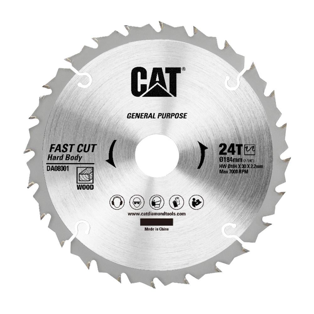 CATCAT DA08001 184x30mm Ahşap Kesme Elmas, Daire Testere Bıçağı 24 DişDA08001
