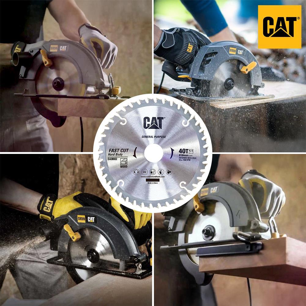 CATCAT DA08002 184x30mm Ahşap Kesme Elmas, Daire Testere Bıçağı 40 DişDA08002