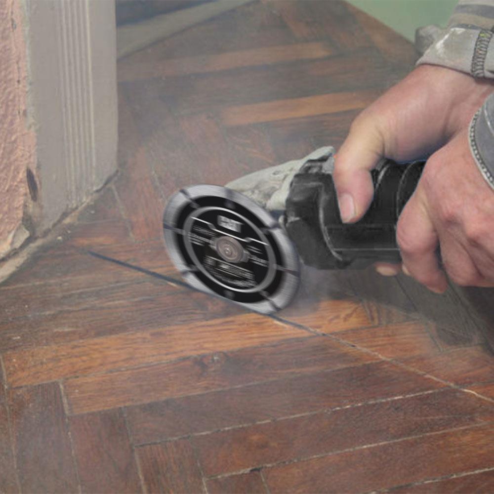 CATCAT DA09001 115mm Profesyonel Beton, Tuğla, Parke Taşı Elmas Kesme Diski (Soketli, Aralıklı Kenar)DA09001