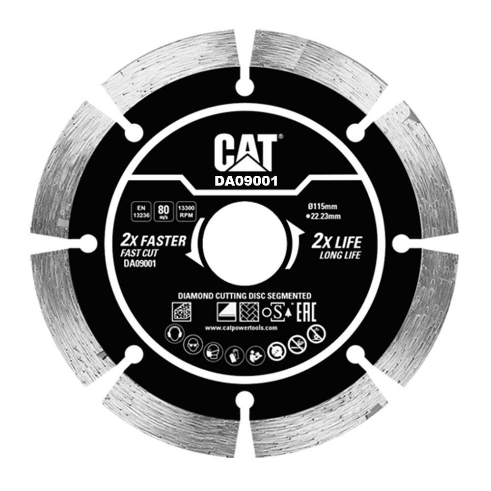 CATCAT DA09001 115mm Profesyonel Beton, Tuğla, Parke Taşı Elmas Kesme Diski (Soketli, Aralıklı Kenar)DA09001