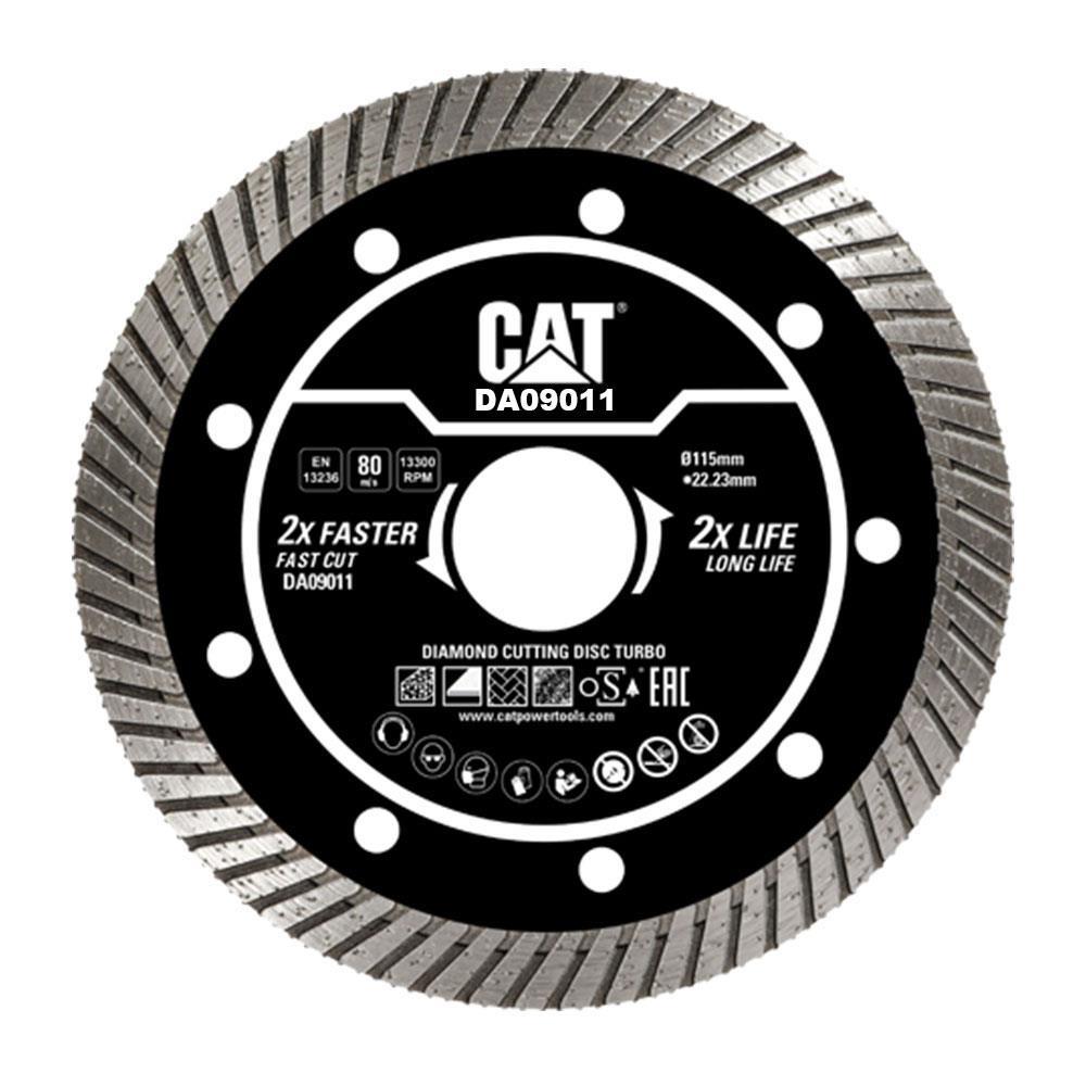 CATCAT DA09011 115mm Profesyonel Beton, Tuğla, Parke Taşı Elmas Kesme Diski (Turbo Kanallı Kenar)DA09011