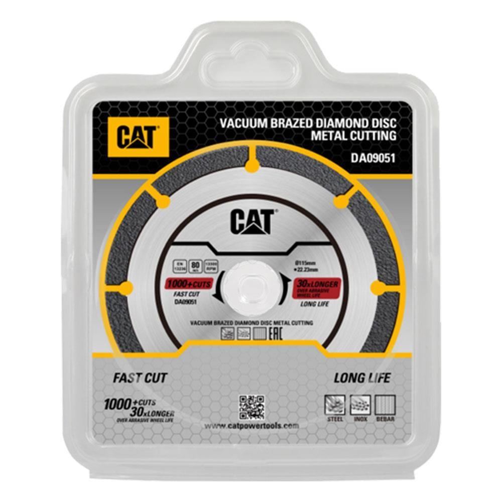 CATCAT DA09051 115mm Profesyonel Çelik, İnox, Demir Elmas Metal Kesme Diski (Soketli, Aralıklı Kenar)DA09051