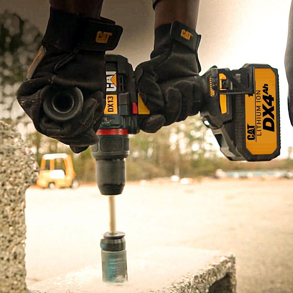 CATCAT DX13.1 18Volt/4.0Ah Li-ion 80Nm. Çift Akülü Kömürsüz Profesyonel Şarjlı Darbeli MatkapDX13.1