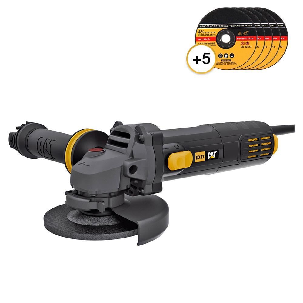 CATCAT DX37P 750Watt 115mm Profesyonel Avuç Taşlama + 5 Adet Metal Kesme TaşıDX37P