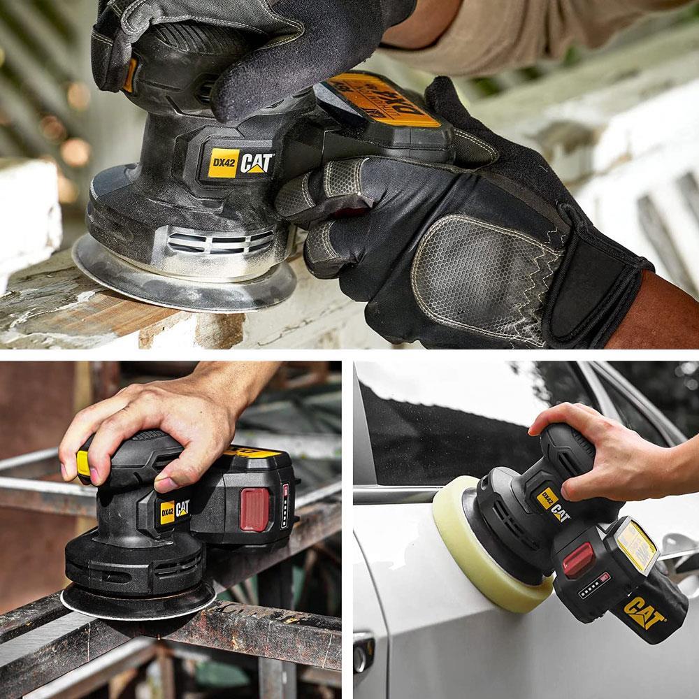CATCAT DX42B 18Volt 125mm Profesyonel Devir Ayarlı Eksantrik Zımpara (Akü Dahil Değildir)DX42B