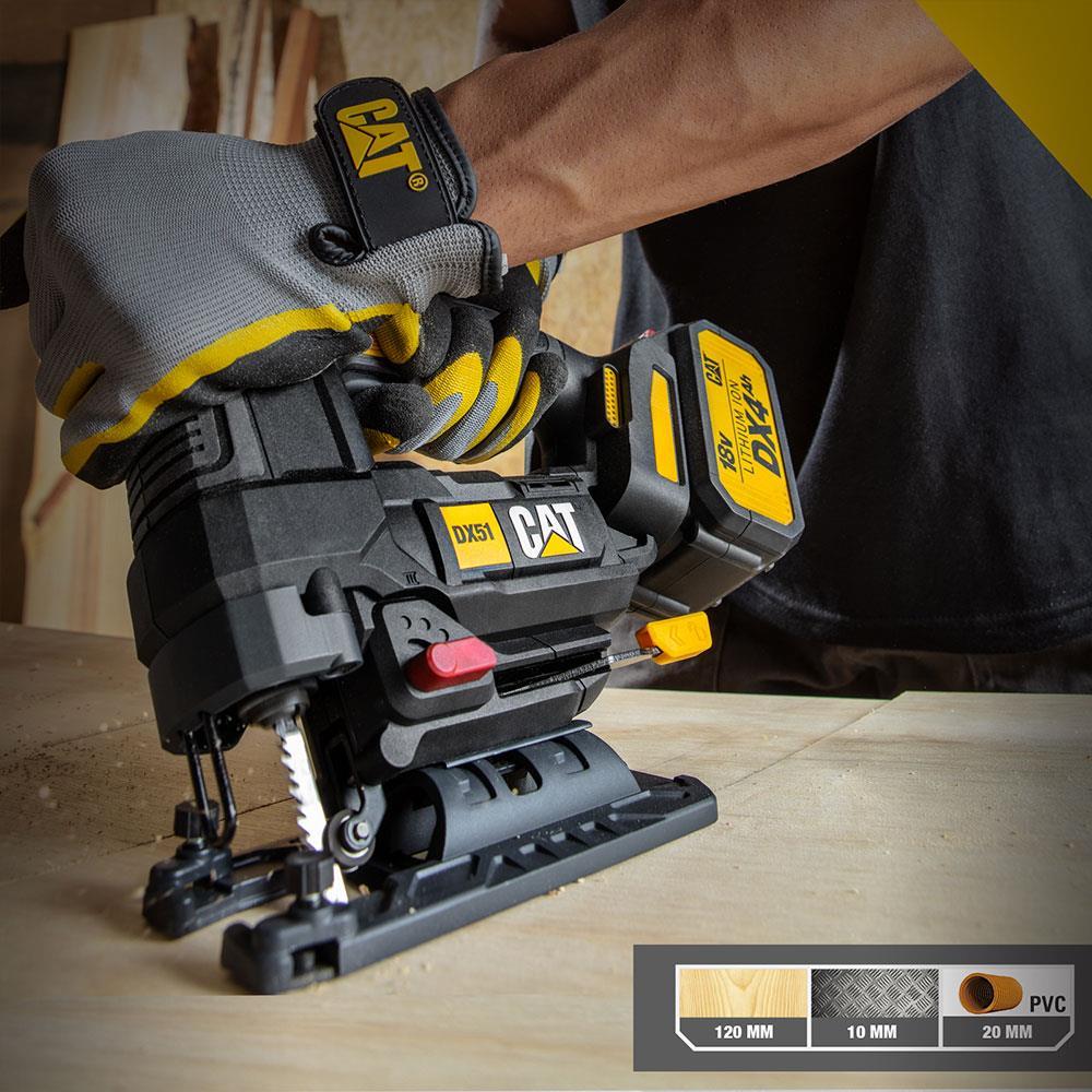 CATCAT DX51 18Volt/4.0Ah Li-ion Tek Akülü Profesyonel Kömürsüz Dekupaj TestereDX51