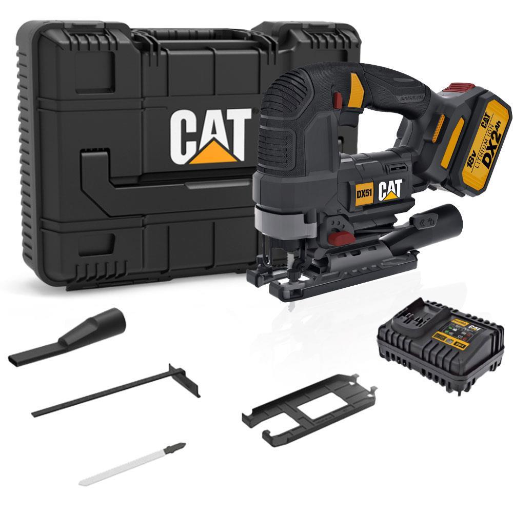 CATCAT DX51 18Volt/4.0Ah Li-ion Tek Akülü Profesyonel Kömürsüz Dekupaj TestereDX51