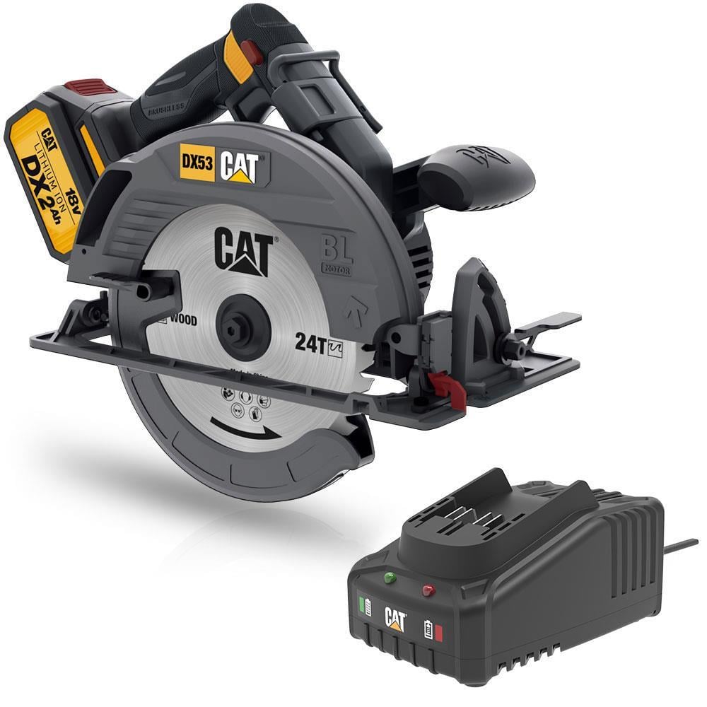 CATCAT DX53BC 18Volt 2.0Ah Li-ion 185mm Tek Akülü Kömürsüz Profesyonel Daire TestereDX53BC