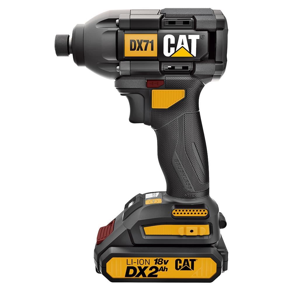 CATCAT DX71 18Volt 2.0Ah Li-ion Çift Akülü 215Nm Kömürsüz Profesyonel Şarjlı Darbeli TornavidaDX71