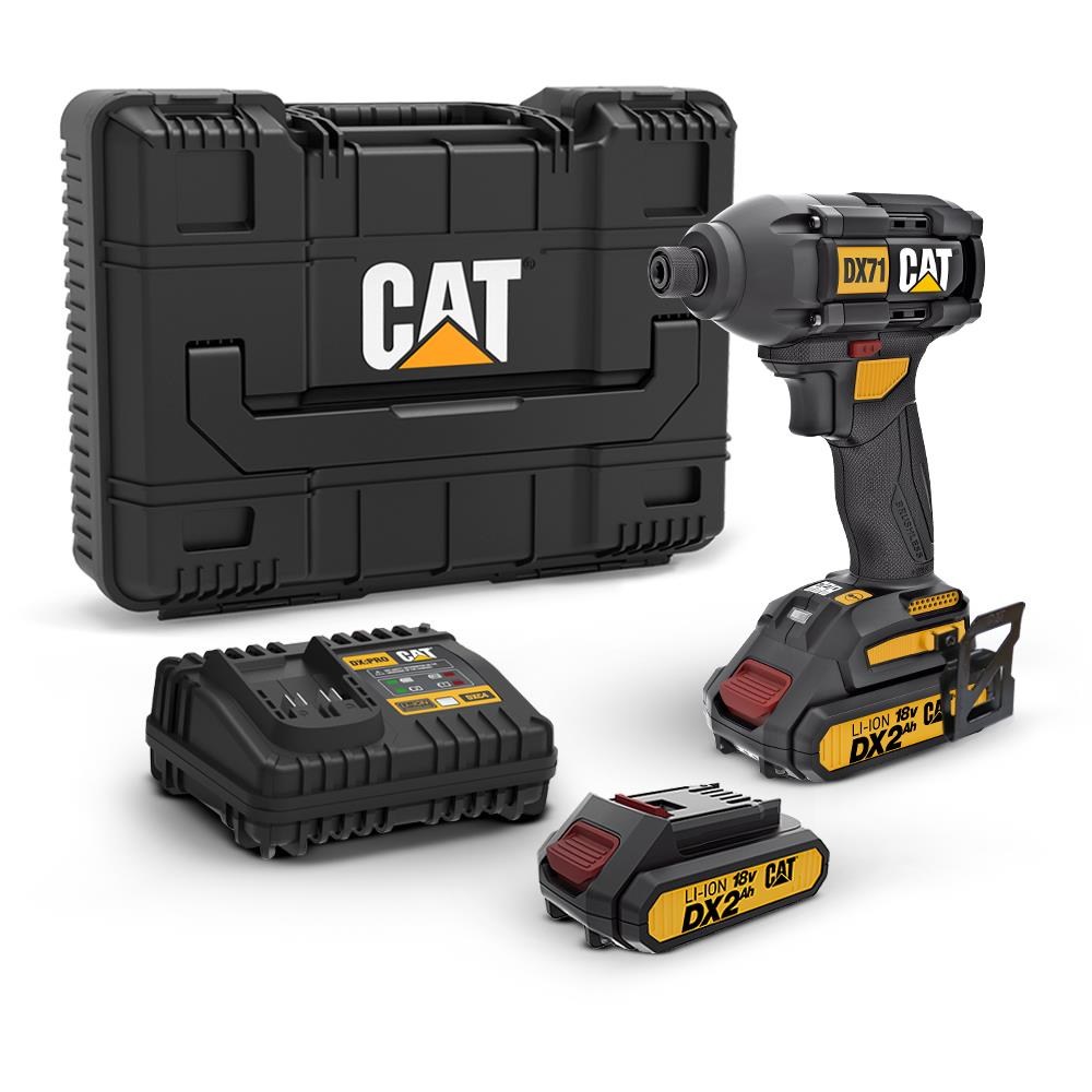 CATCAT DX71 18Volt 2.0Ah Li-ion Çift Akülü 215Nm Kömürsüz Profesyonel Şarjlı Darbeli TornavidaDX71