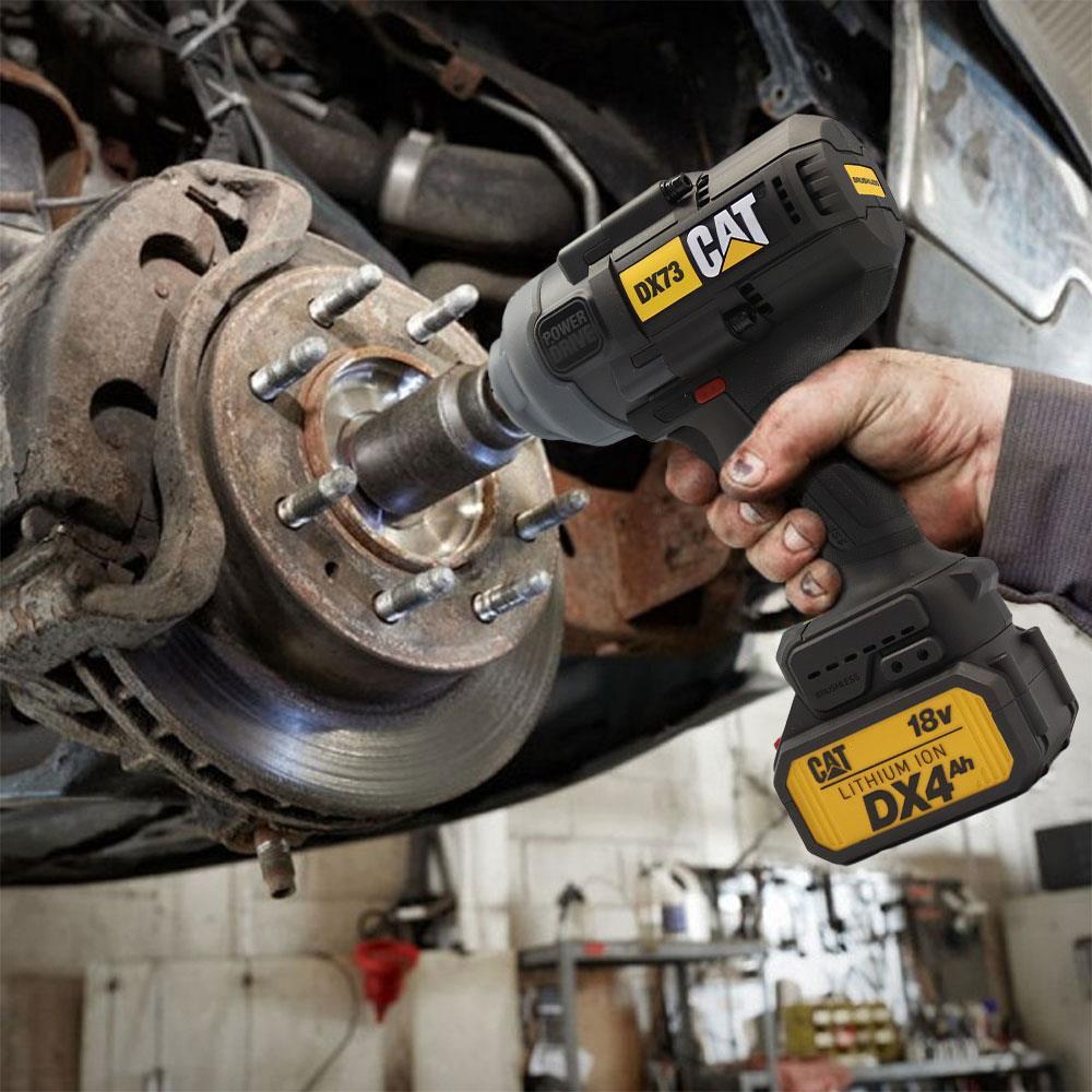 CATCAT DX73 18Volt 4.0 Ah. Çift Akülü 1700/2100Nm Kömürsüz Profesyonel Şarjlı Somun SıkmaDX73