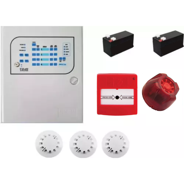 CODECodesec Konvansiyonel Sistem Yangın Alarm Seti 3 LüCODEK4A3