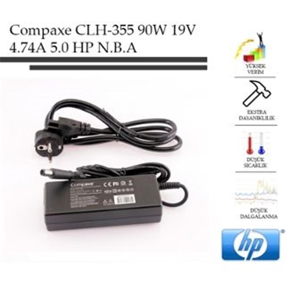 COMPAXECompaxe CLH-355 90W 19V 4.74A 7.4-5.0 HP Compaqe  Notebook Adaptörü8697671463177