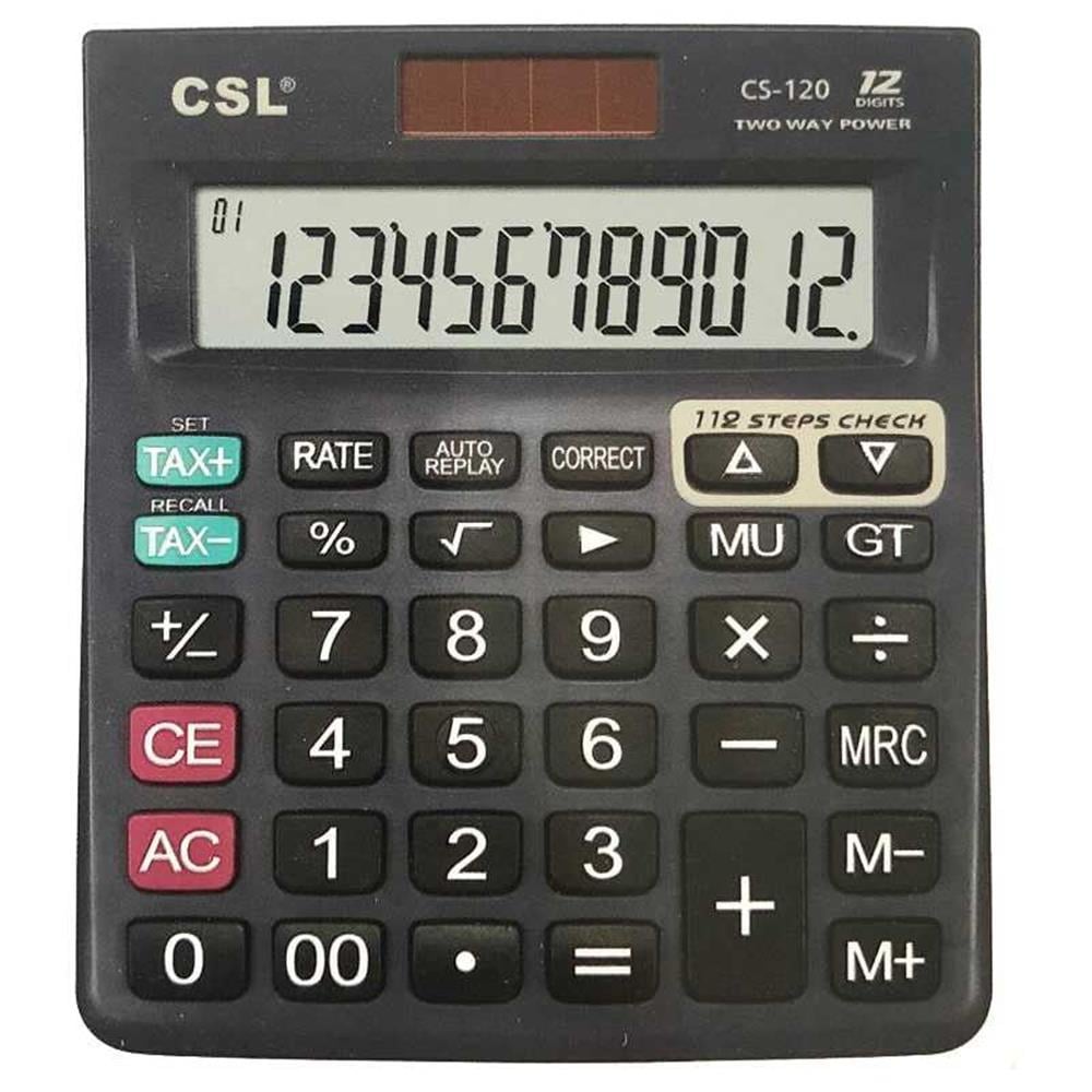 CSLCSL CS-120 12 Hane Masa Tipi İşlem Kontrollü Hesap Makinesi6924035804805