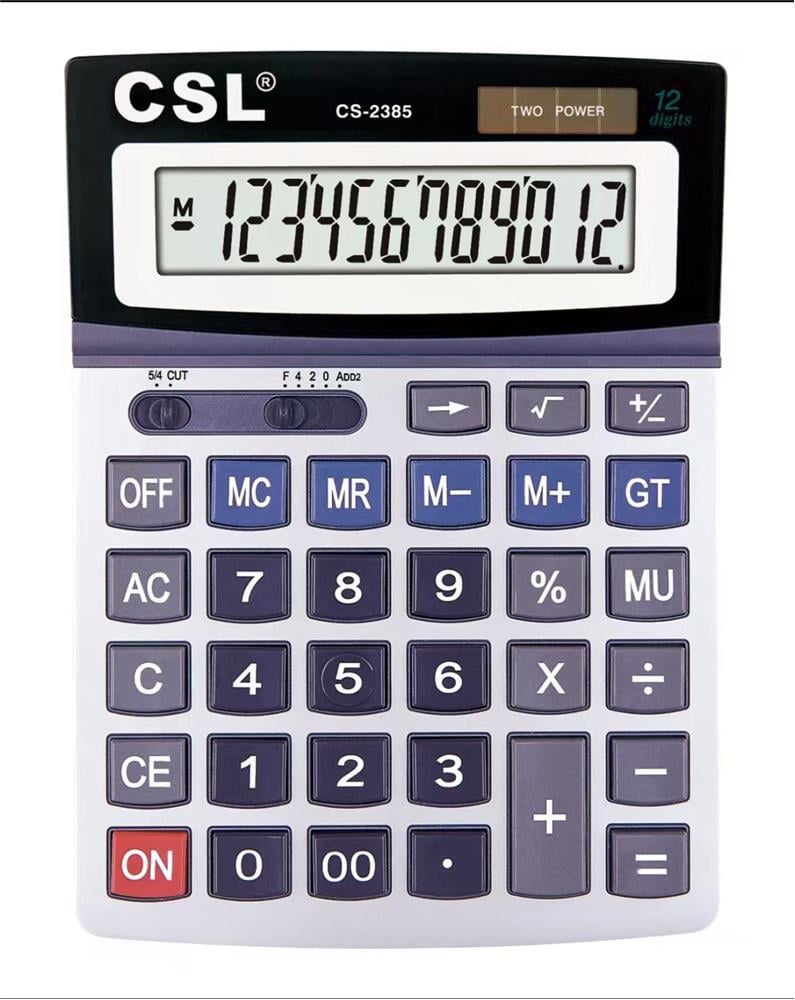 CSLCSL CS-2385 12 Hane Masa Tipi Oynar Başlıklı Hesap Makinesi6972254734083